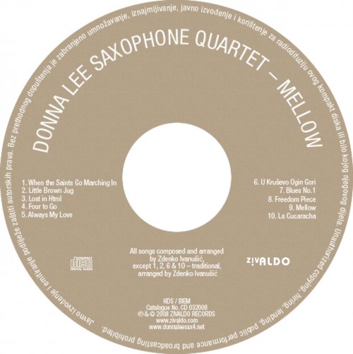 Donna Lee Saxophone Quartet - Mellow (2008)