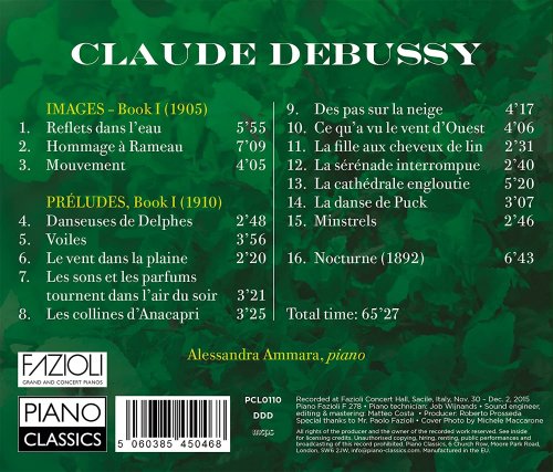 Alessandra Ammara - Debussy: Préludes Book I, Images Book I, Nocturne (2016)