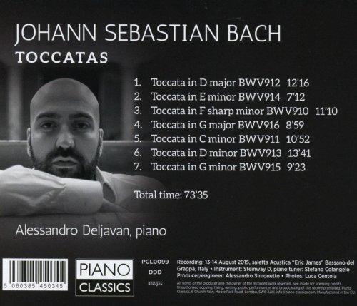 Alessandro Deljavan - J.S. Bach: Toccatas (2016)