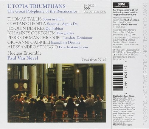 Huelgas Ensemble, Paul Van Nevel - Utopia Triumphans: The Great Polyphony of the Renaissance (1995)