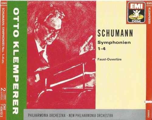 New Philharmonia Orchestras, Otto Klemperer - Schumann: Symphonies Nos. 1-4 / Faust-Overture  (1990)