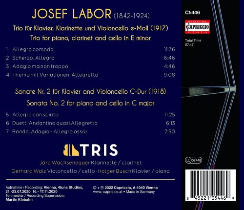 Ensemble Tris - Labor: Clarinet Trio & Cello Sonata No. 2 (2022) [Hi-Res]