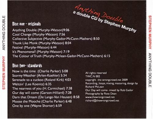 Stephen Murphy - Anything Double (2010) CD Rip