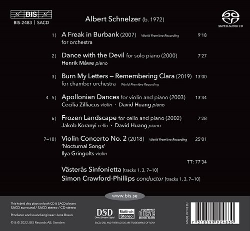 Ilya Gringolts, Västerås Sinfonietta, Simon Crawford-Phillips - Albert Schnelzer: A Freak in Burbank (2022) [Hi-Res]