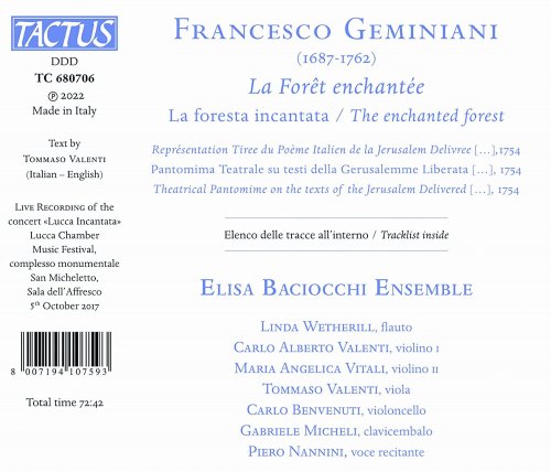 Elisa Baciocchi Ensemble - Geminiani: La forêt enchantée (Live) (2022) [Hi-Res]