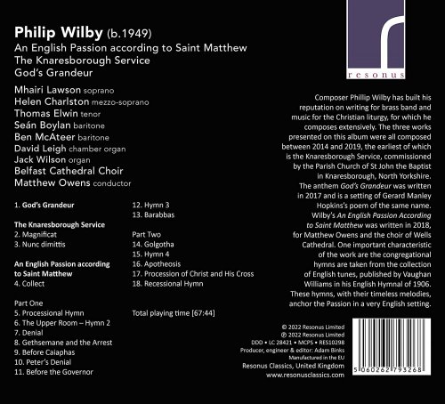 Matthew Owens, Belfast Cathedral Choir, Jack Wilson - Wilby: An English Passion According to Saint Matthew (2022) [Hi-Res]