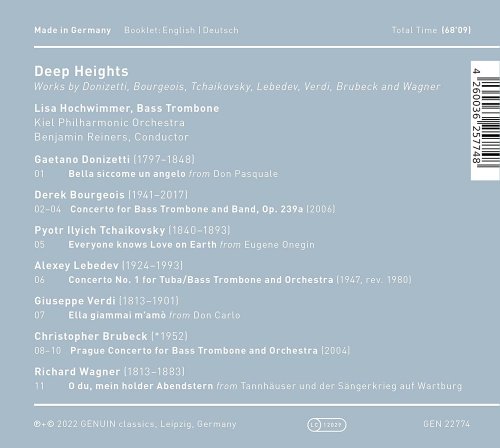 Lisa Hochwimmer, Kiel Philharmonic Orchestra, Benjamin Reiners - Deep Heights (2022) [Hi-Res]