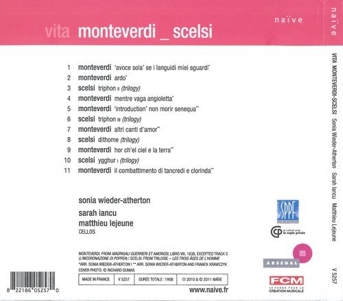 Sonia Wieder-Atherton - Vita: Monteverdi & Scelsi (2011) CD-Rip