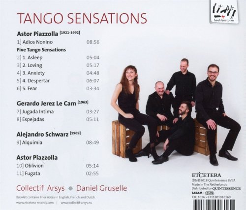 Collectif Arsys, Daniel Gruselle - Piazzolla / Le Cam / Schwarz: Tango Sensations (2018)