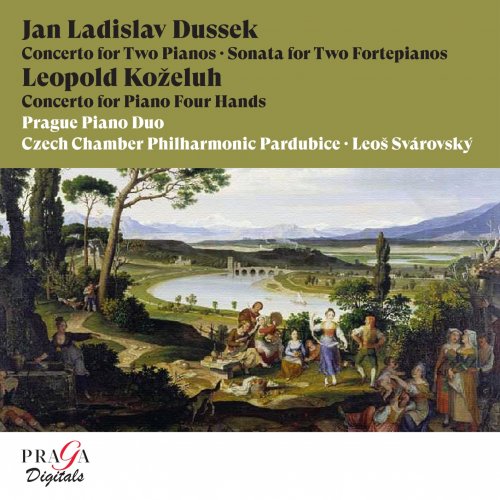 Prague Piano Duo, Czech Chamber Philharmonic Pardubice, Leoš Svárovský - Jan Ladislav Dussek: Concerto for Two Pianos, Sonata for Two Fortepianos - Leopold Koželuh: Concerto for Piano Four Hands (2022) [Hi-Res]