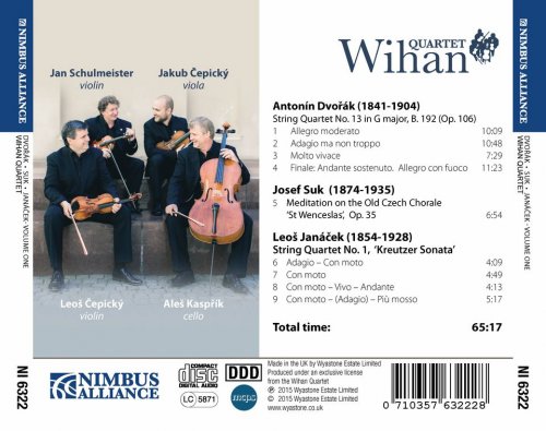 Wihan Quartet - Dvořák, Suk and Janáček: Works for String Quartet (2016)