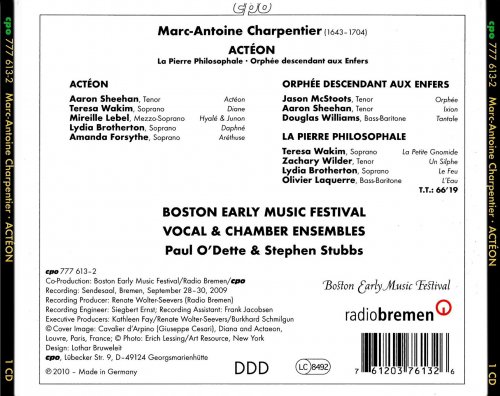 Boston Early Music Festival Chamber Ensemble - Charpentier: Actéon, Orphée descendant aux enfers & La pierre philosophale (2010)