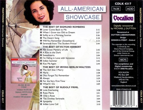 Mantovani - All-American Showcase (1959) [2006]