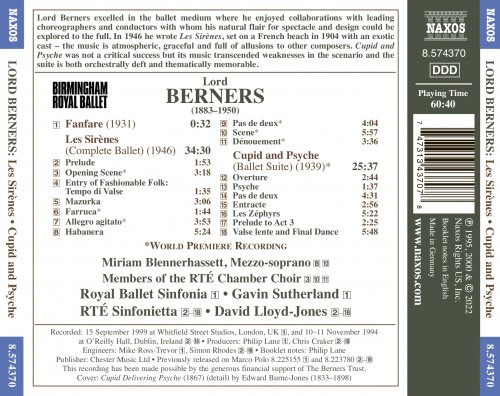 RTE Sinfonietta, David Lloyd-Jones - Lord Berners: Ballet Music - Les sirènes & Cupid and Psyche Suite (2022)