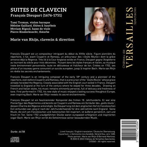 Marie van Rhijn - Dieupart: Suites de Clavecin (2022) [Hi-Res]