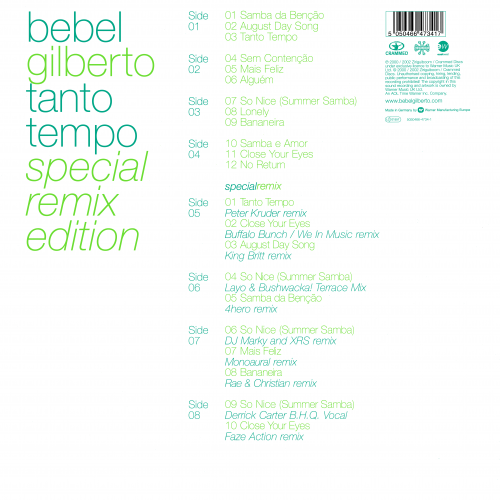 Bebel Gilberto - Tanto Tempo (Special Remix Edition) (2003) LP