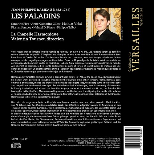 La Chapelle Harmonique, Valentin Tournet - Rameau: Les paladins (2022) [Hi-Res]