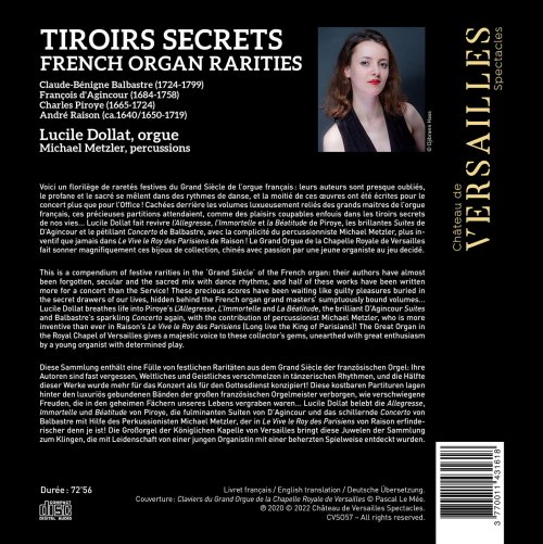 Lucile Dollat, Michael Metzler - Tiroirs Secrets - French Organ Rarities (2022) [Hi-Res]