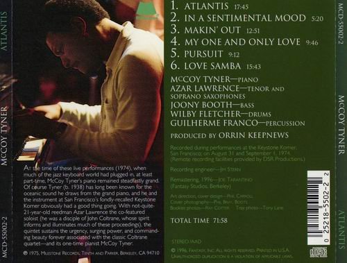 McCoy Tyner - Atlantis (1996) {Single CD} CD Rip
