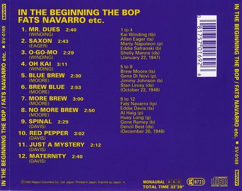 Various Artists - In The Beginning…BeBop (1992)