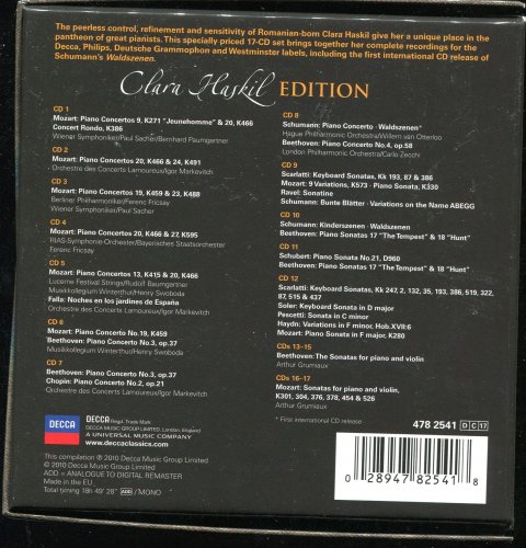 Clara Haskil - Edition (2010) [17CD Box Set] mp3