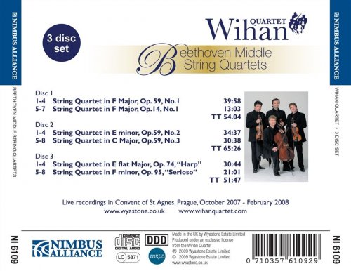 Wihan Quartet - Beethoven: Middle String Quartets (2009)