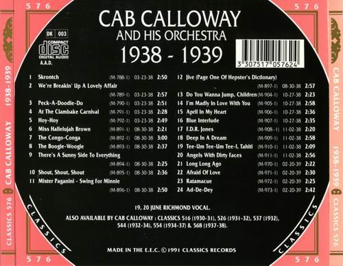 Cab Calloway And His Orchestra - The Chronological Classics: 1940 (1991)