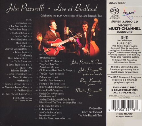 John Pizzarelli - John Pizzarelli Trio: Live At Birdland (2002) [DSD64]