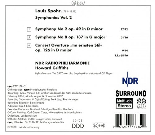 NDR Radiophilharmonie, Howard Griffiths - Louis Spohr: Symphonies Nos. 2 and 8 (2000)