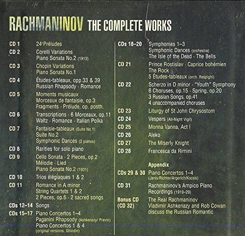 VA - Rachmaninov: The Complete Works (2014) [32CD Box Set]