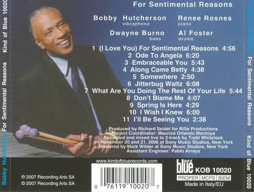 Bobby Hutcherson - For Sentimental Reasons (2007)