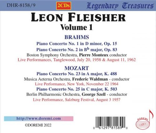 Leon Fleisher - Leon Fleisher, Vol. 1: Brahms & Mozart (Live) (2022)