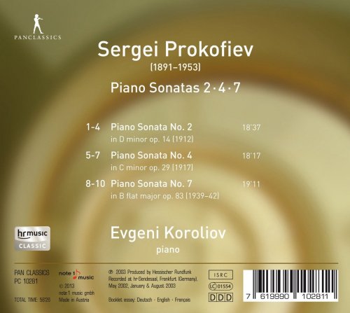 Evgeni Koroliov - Prokofiev: Piano Sonatas Nos. 2, 4 & 7 (2013)