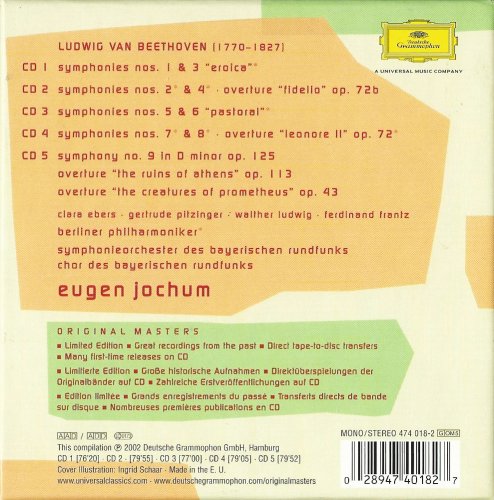 Eugen Jochum - Beethoven: The 9 Symphonies (2006) [5CD Box Set]