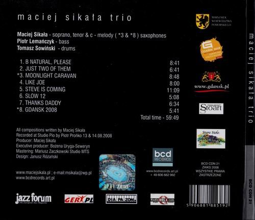 Maciej Sikala Trio - Maciej Sikala Trio (2008)