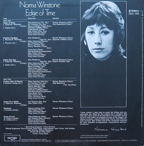 Norma Winstone - Edge Of Time (Remastered 2000)