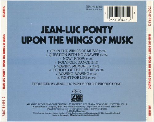 Jean-Luc Ponty - Upon the Wings of Music (1975)