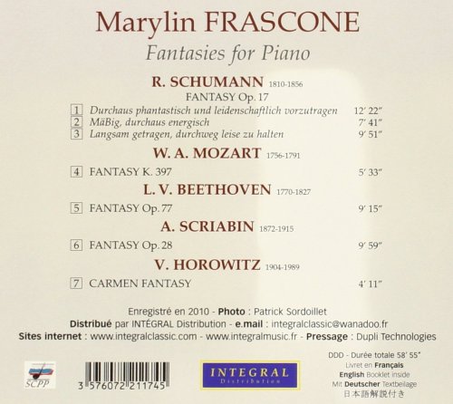 Marylin Frascone - Fantasies for Piano (2017)