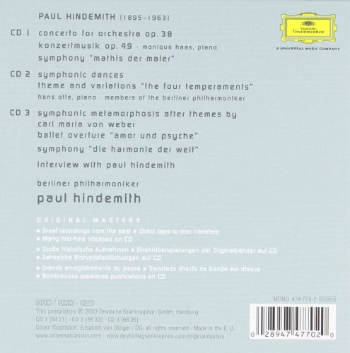 Paul Hindemith - Hindemith conducts Hindemith (2003) [3CD Box Set]