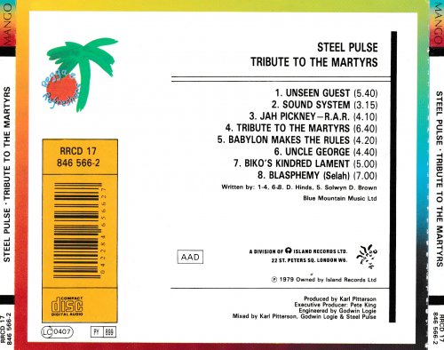 Steel Pulse - Tribute To The Martyrs (1979)