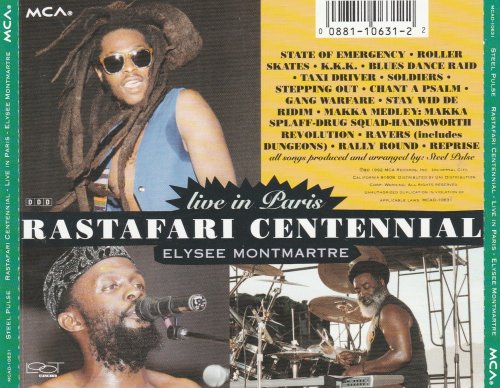 Steel Pulse - Rastafari Centennial: Live In Paris - Elysee Montmartre (1992)