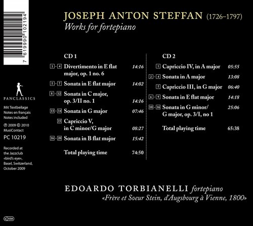 Edoardo Torbianelli - Steffan: Works for Fortepiano (2010)