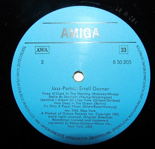 Erroll Garner - Jazz Portrait Erroll Garner (1980) LP