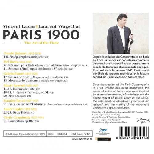 Vincent Lucas, Laurent Wagschal - Paris 1900 - The art of the Flute (2022) [Hi-Res]