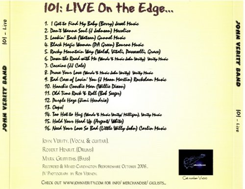 John Verity Band - 101: Live On The Edge... (2007)
