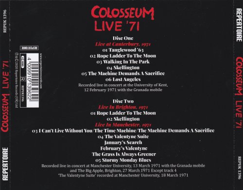 Colosseum - Live '71 (2020)