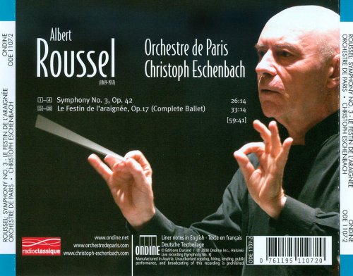 Orchestre de Paris, Christoph Eschenbach - Roussel: Symphony No.3 / Le Festin de l'araignée (2008)