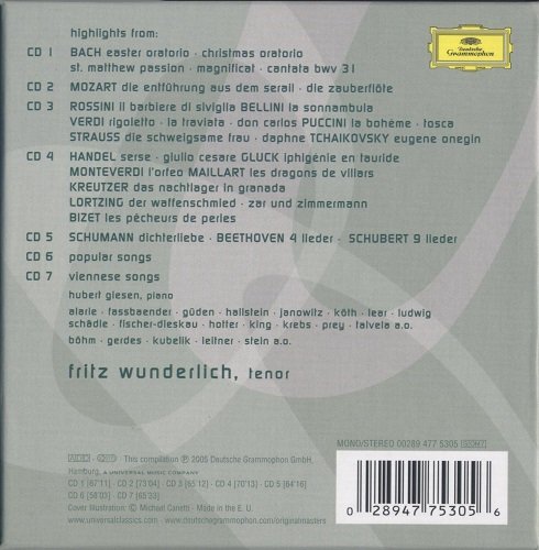 Fritz Wunderlich - The Art of Fritz Wunderlich (2005) [7CD Box Set]