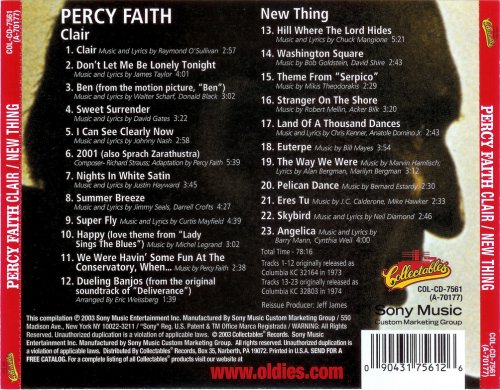 Percy Faith - Clair & New Thing (2003)