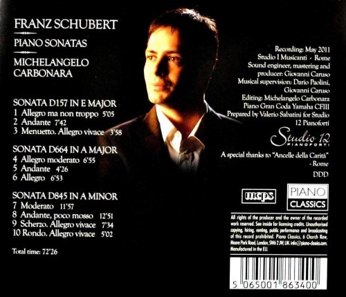 Michelangelo Carbonara - Schubert: Piano Sonatas Vol. I (2012)
